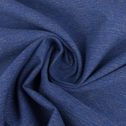 Polsterstoff Flachgewebe Dobby Trento uni meliert blau1,40m Breite