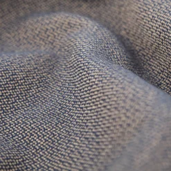 Polsterstoff Flachgewebe Dobby Trento uni meliert blau sand 1,40m Breite