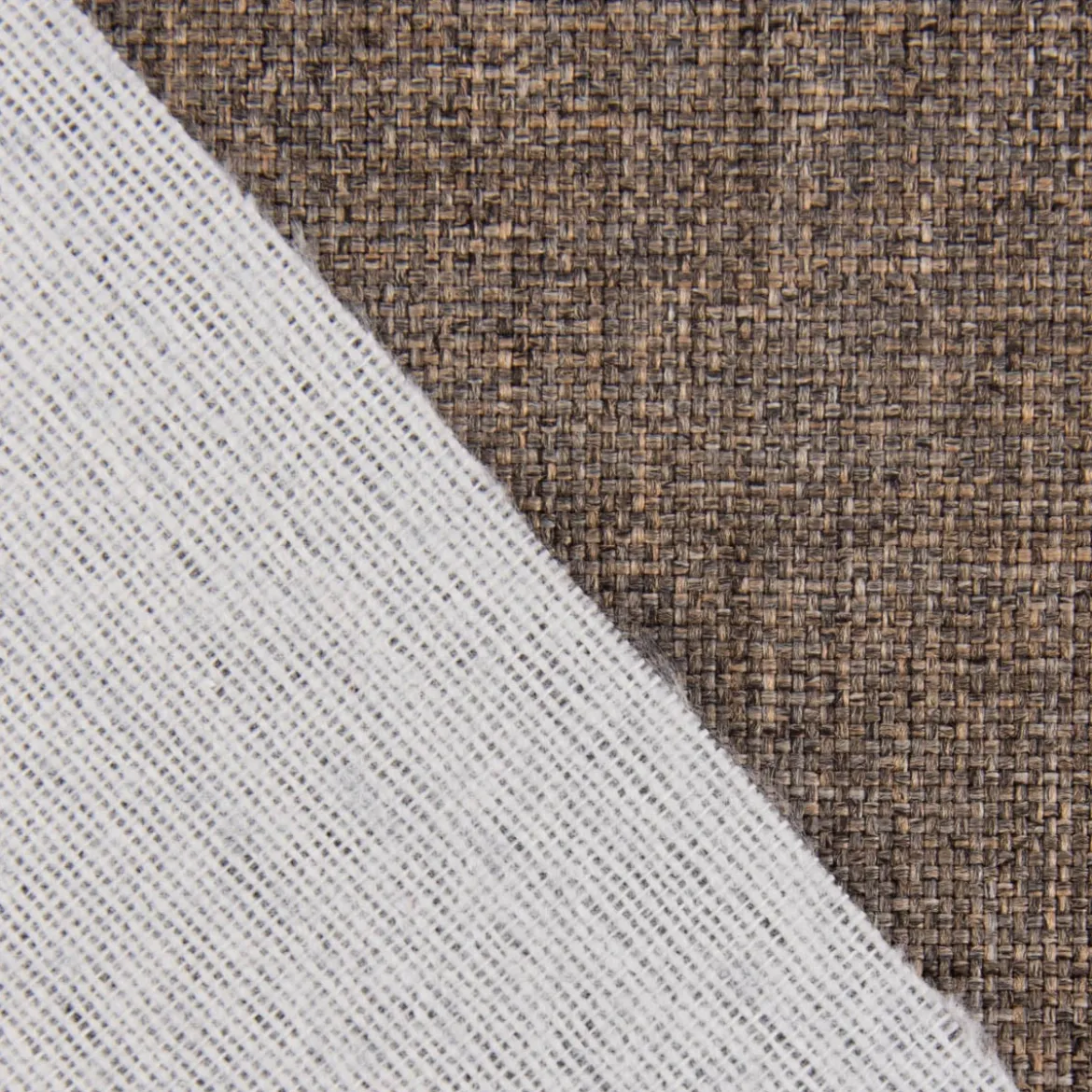 Polsterstoff LUXURY mit Fleckschutz braungrau meliert 1,40m Breite