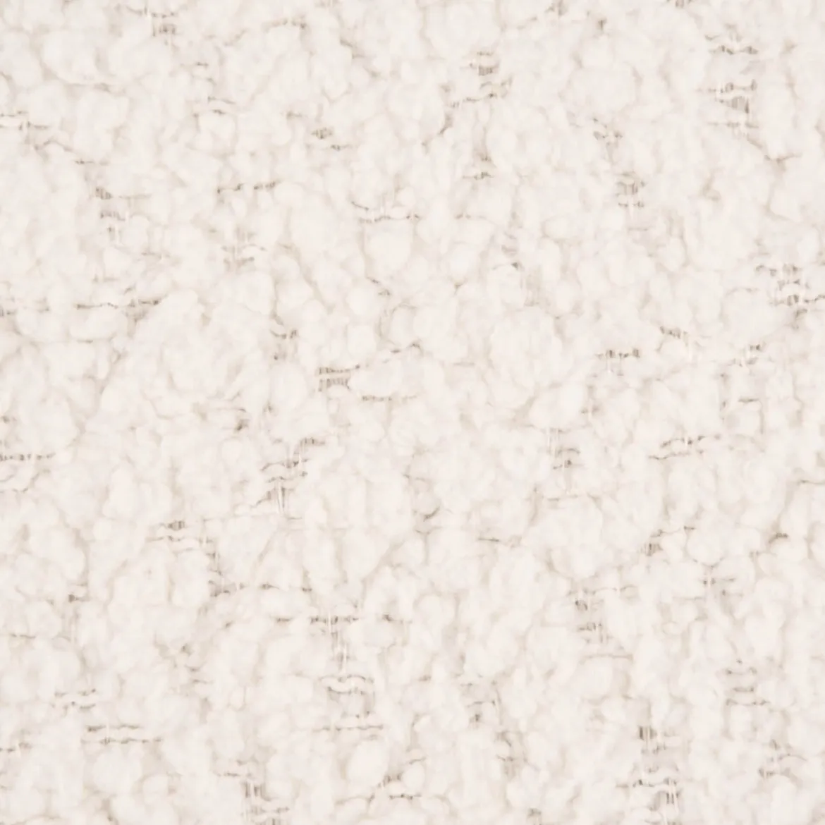 Polsterstoff Möbelstoff Bezugsstoff Adam Woll-Boucle-Optik wasserabweisend weiß 1,43m Breite