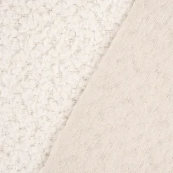 Polsterstoff Möbelstoff Bezugsstoff Adam Woll-Boucle-Optik wasserabweisend weiß 1,43m Breite