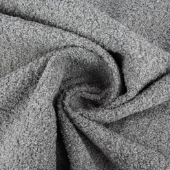 Polsterstoff Möbelstoff Bezugsstoff Adam Woll-Boucle-Optik wasserabweisend hellgrau 1,43m Breite