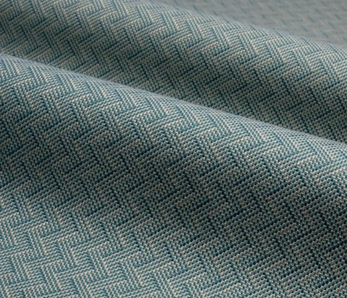 Polsterstoff Möbelstoff Dekostoff Jacquard Flachgewebe Alba Chevron mintgrün 1,40m Breite
