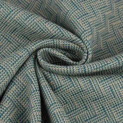 Polsterstoff Möbelstoff Dekostoff Jacquard Flachgewebe Alba Chevron mintgrün 1,40m Breite