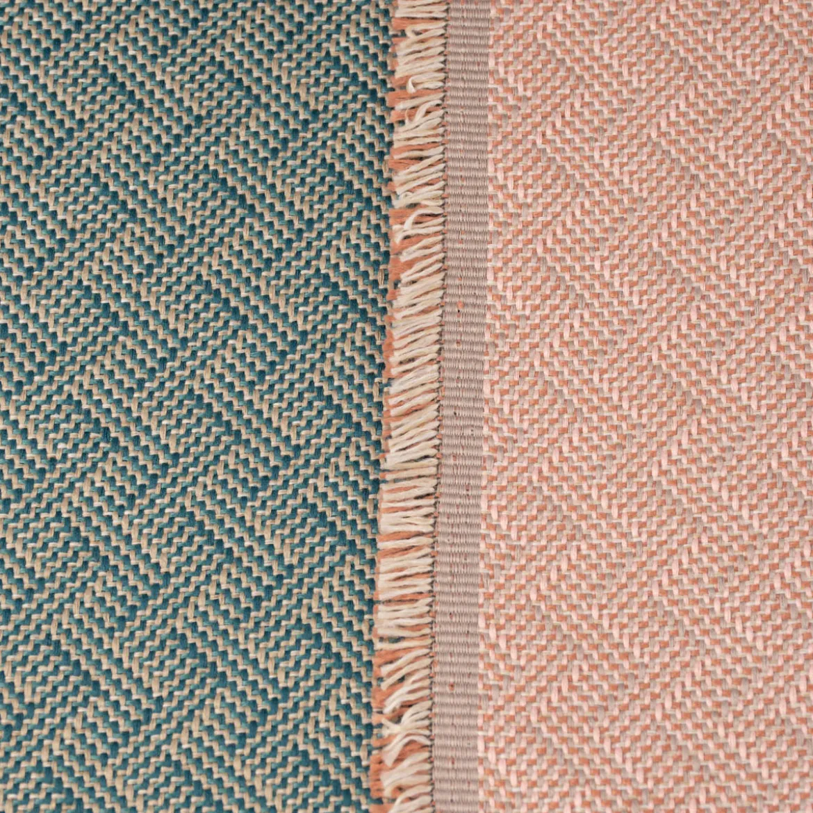 Polsterstoff Möbelstoff Dekostoff Jacquard Flachgewebe Alba Chevron mintgrün 1,40m Breite