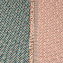 Polsterstoff Möbelstoff Dekostoff Jacquard Flachgewebe Alba Chevron rosa 1,40m Breite