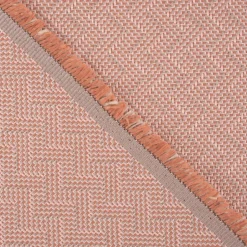 Polsterstoff Möbelstoff Dekostoff Jacquard Flachgewebe Alba Chevron rosa 1,40m Breite