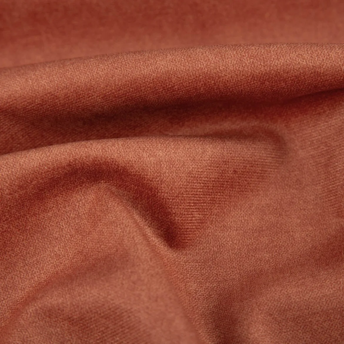 Polsterstoff Mikrofaser-Samt Fleckschutz Easy Clean Vena uni braunrot 1,45m Breite