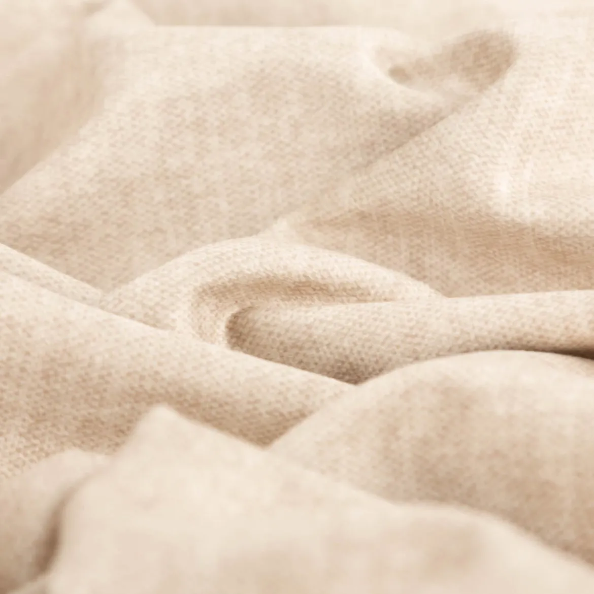 Polsterstoff Mikrofaser Velvet meliert beige 1,45m Breite