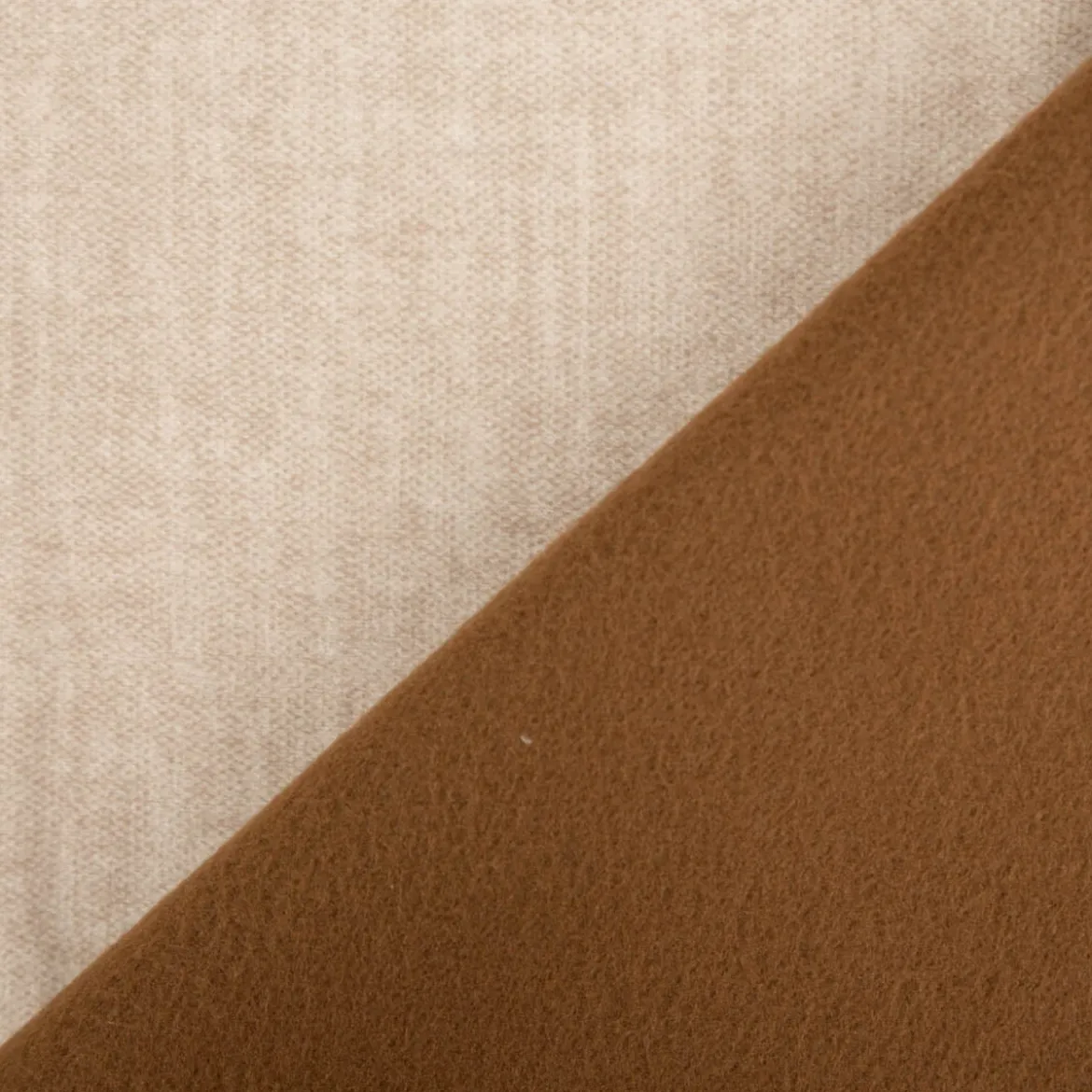 Polsterstoff Mikrofaser Velvet meliert beige 1,45m Breite