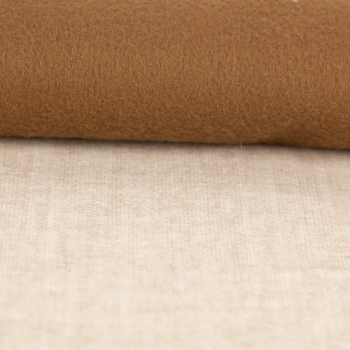 Polsterstoff Mikrofaser Velvet meliert beige 1,45m Breite