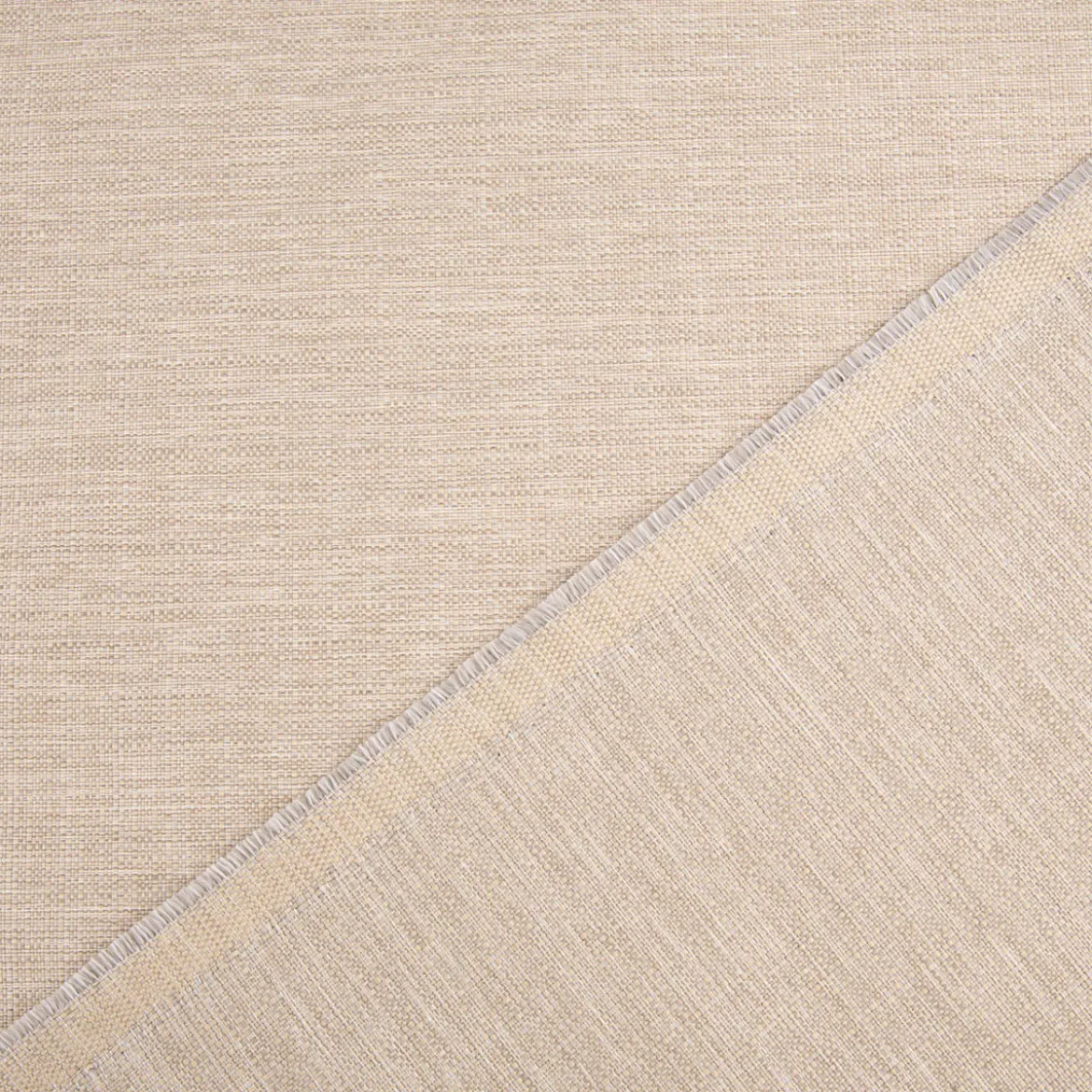 Polsterstoff Outdoorstoff Olefina mit Fleckschutz uni Struktur beige 1,45m Breite