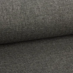 Polsterstoff Outdoorstoff Olefina mit Fleckschutz uni Struktur dunkelgrau-braun 1,45m Breite