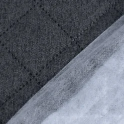 Polsterstoff QUATTRO Filzoptik gesteppt anthrazit 1,40m Breite