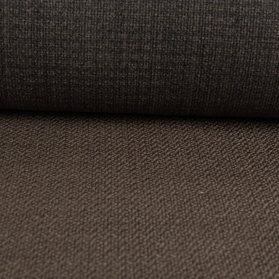 Polsterstoff Strukturgewebe Cross zweifarbig dark grey dunkelgrau 1,40 m Breite