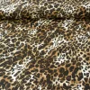 Polyamid Stoff elastisch Leopard braun 1,4m Breite