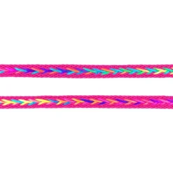 Polyester Band Fischgräten geflochten pink neon Farben Breite: 2cm