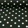 Polyester Punkte schwarz weiß 1,5m Breite