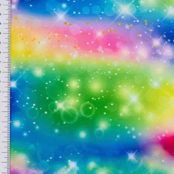 Polyesterstoffe Burlington NEON Clouds Farbverlauf neon 1,5m Breite