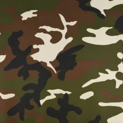 Polyester Stoff Meterware PVC Coating wasserabweisend Camouflage braun grün 1,5m Breite