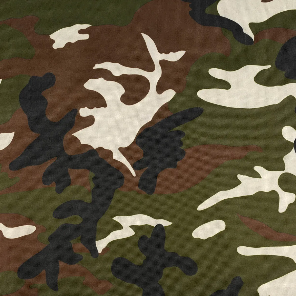 Polyester Stoff Meterware PVC Coating wasserabweisend Camouflage braun grün 1,5m Breite