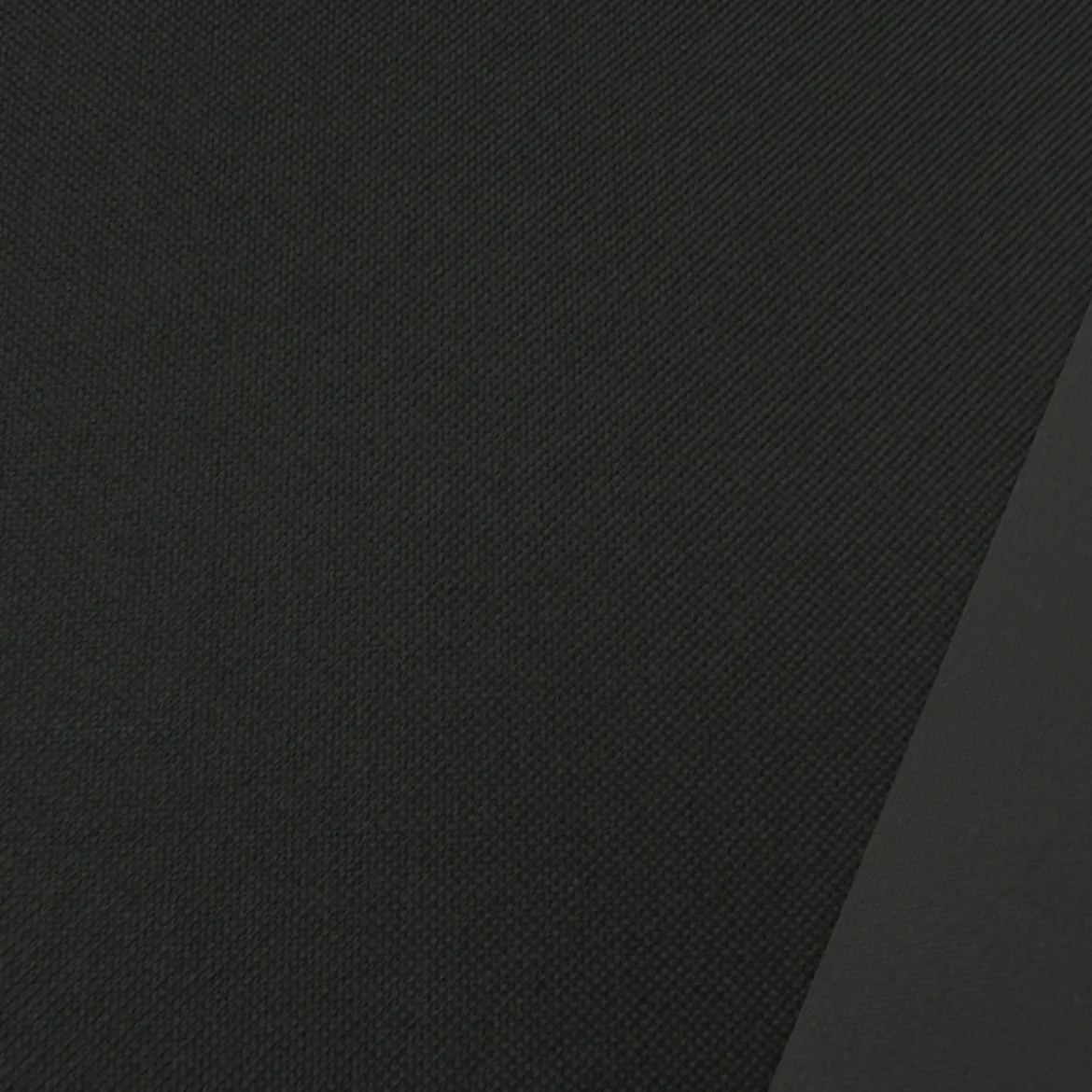 Polyester Stoff Meterware PVC Coating wasserabweisend schwarz 1,5m Breite