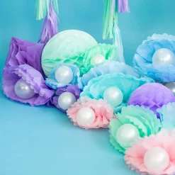 Pompom Seidenpapier hellblau 35cm