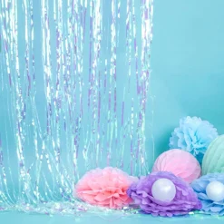 Pompom Seidenpapier hellblau 35cm