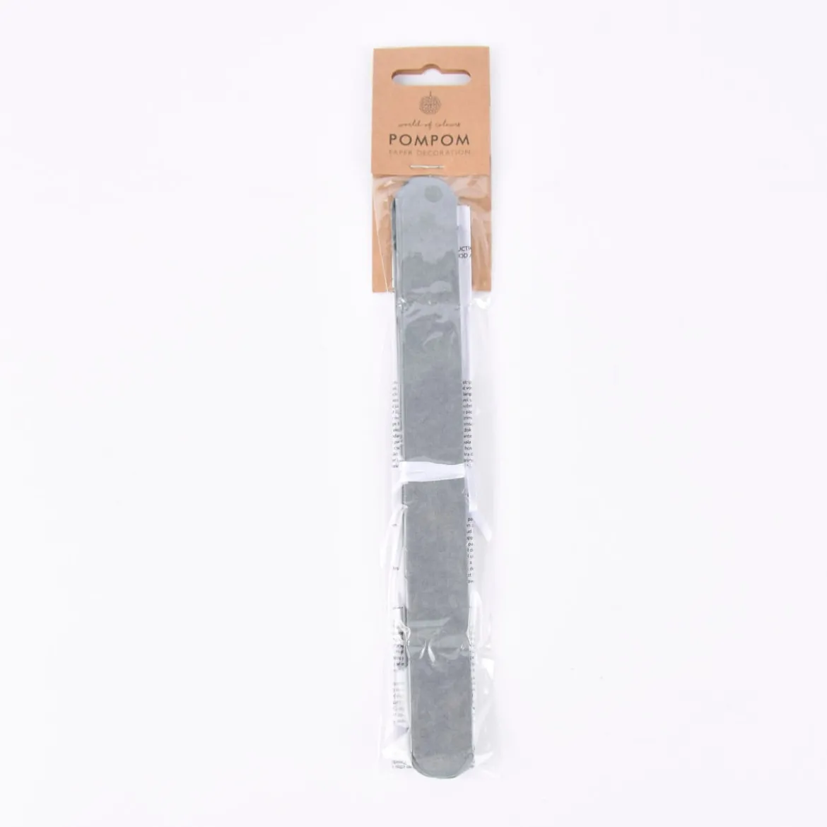 Pompom Seidenpapier steingrau 25cm
