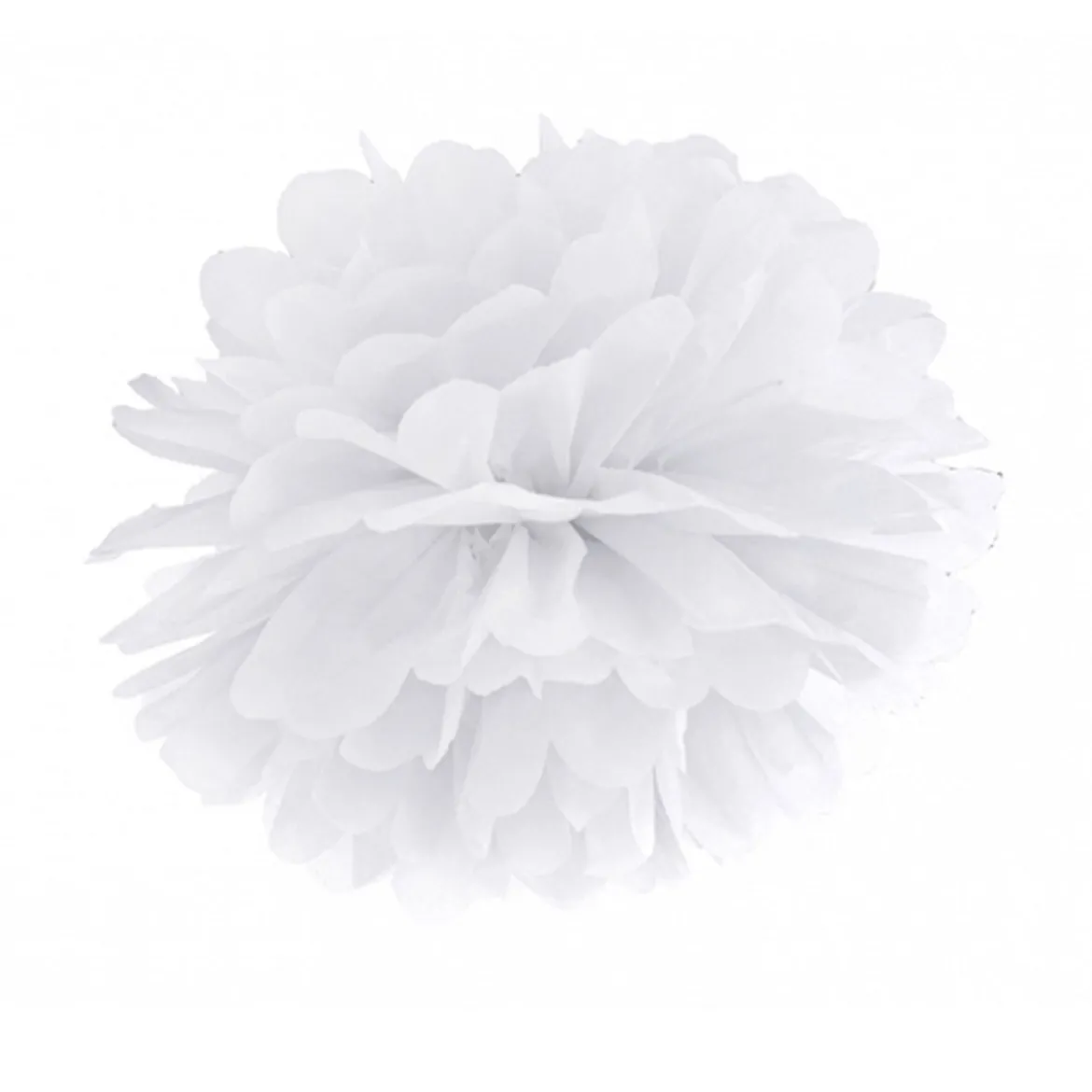 Pompom Seidenpapier weiß 25cm