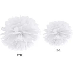 Pompom Seidenpapier weiß 35cm