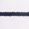 Posamentenborte Zierband Ranken geschwungen dunkelblau Breite: 1cm