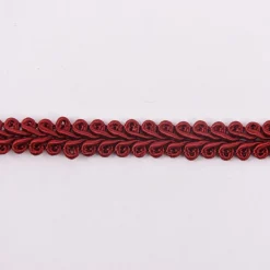 Posamentenborte Zierband Ranken geschwungen rot Breite: 1cm