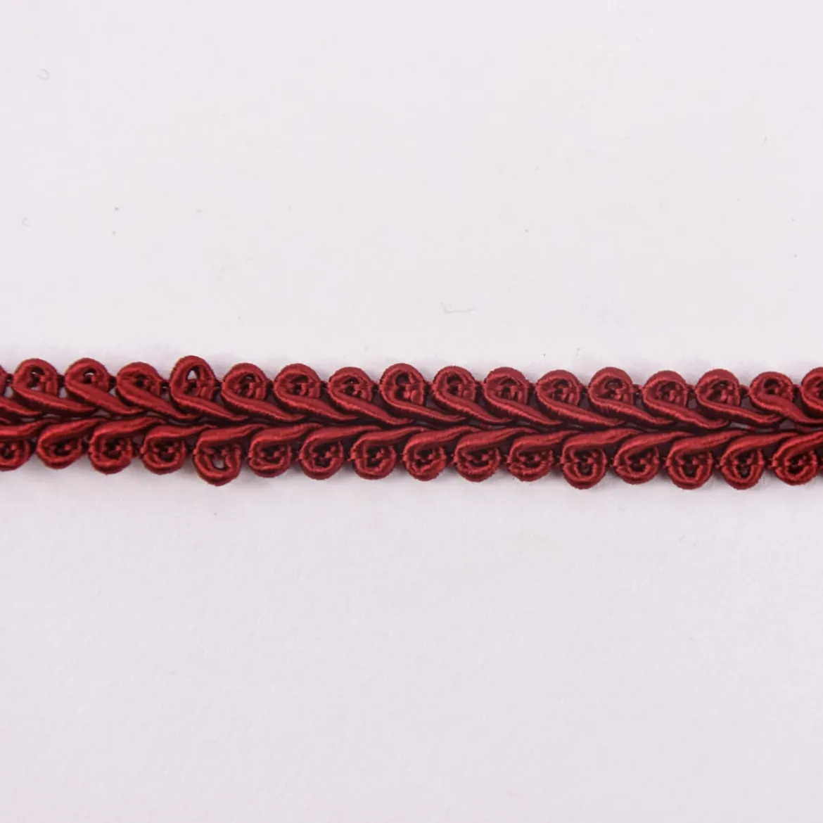 Posamentenborte Zierband Ranken geschwungen rot Breite: 1cm