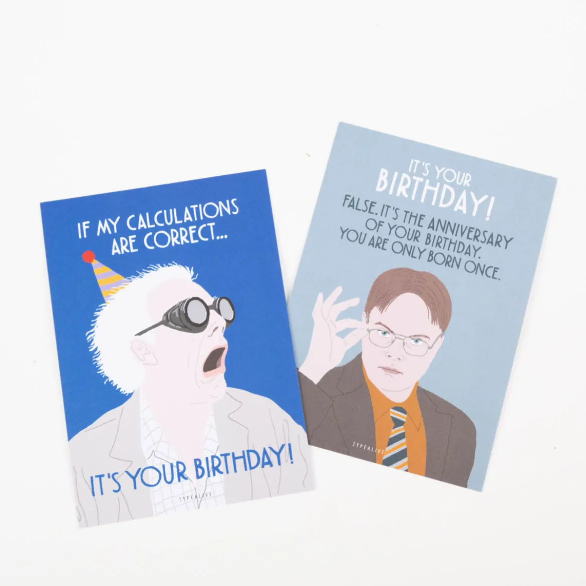 Postkarte Birthday Calculations 10,5x14,8cm von typealive
