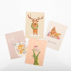 Postkarte Danke Blumenstrauß aus Pappe A6 von KEITCARDS