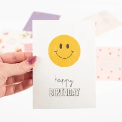 Postkarte Lachgesicht Happy Birthday A6 von KEITCARDS