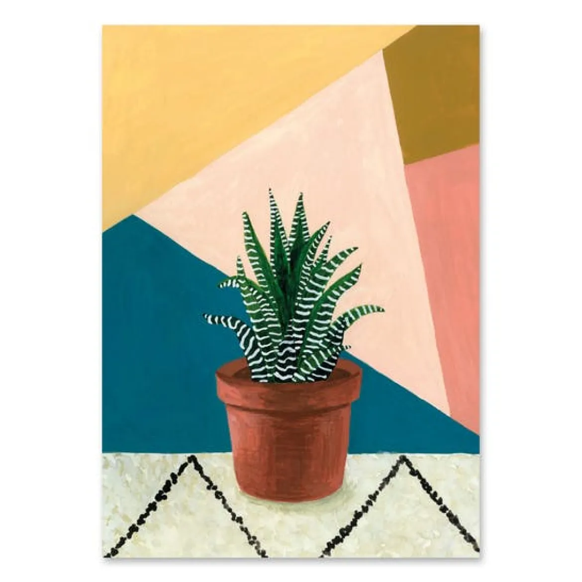Postkarte Pflanze bunt 10,5x14,5cm