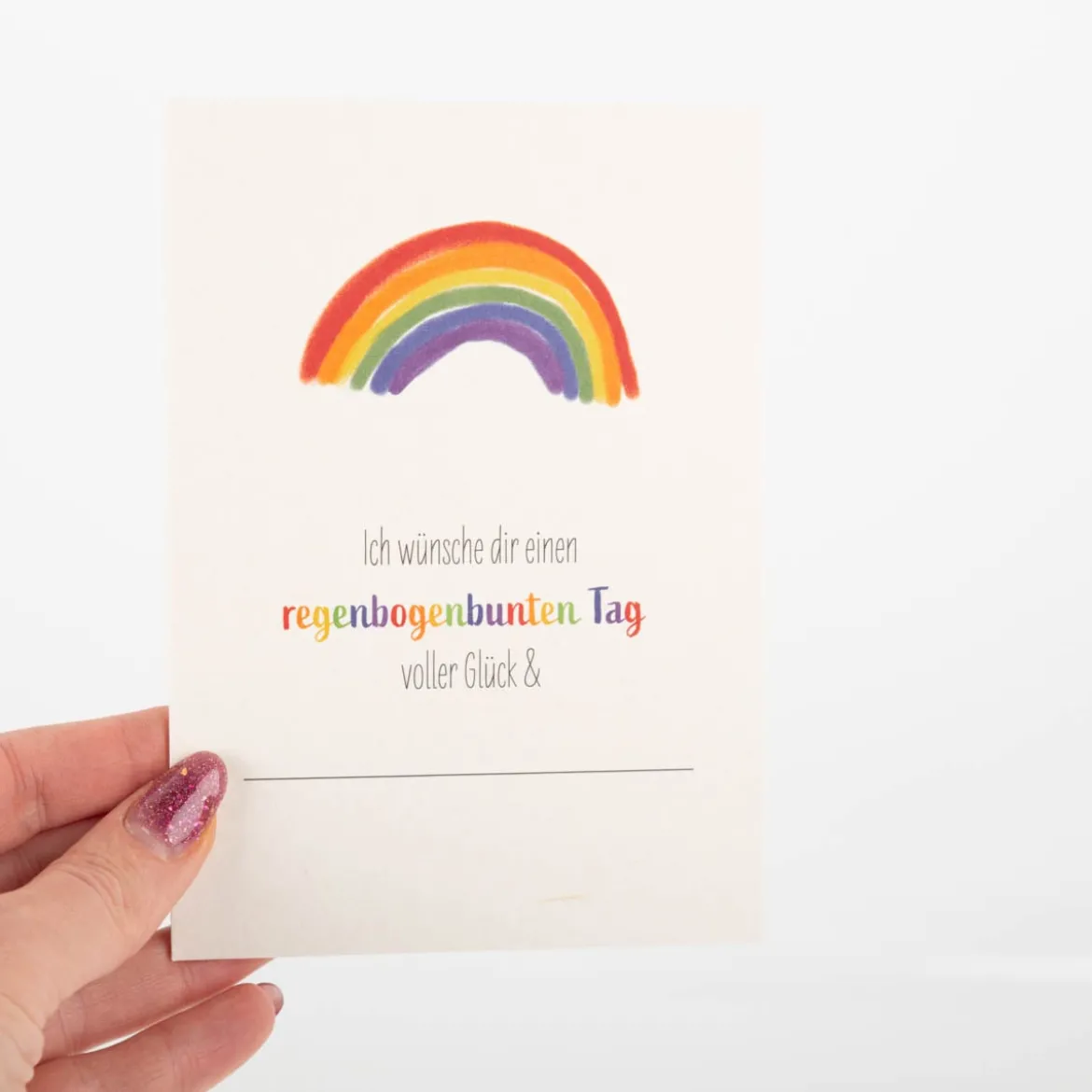 Postkarte Regenbogen A6 von KEITCARDS