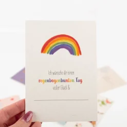 Postkarte Regenbogen A6 von KEITCARDS