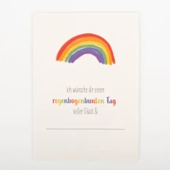 Postkarte Regenbogen A6 von KEITCARDS