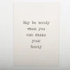 Postkarte shake your booty Pappe A6 von KEITCARDS