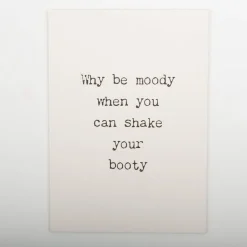 Postkarte shake your booty Pappe A6 von KEITCARDS