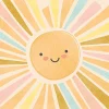 Postkarte Sonne mit bunten Strahlen 105x148mm von Grafik Werkstatt