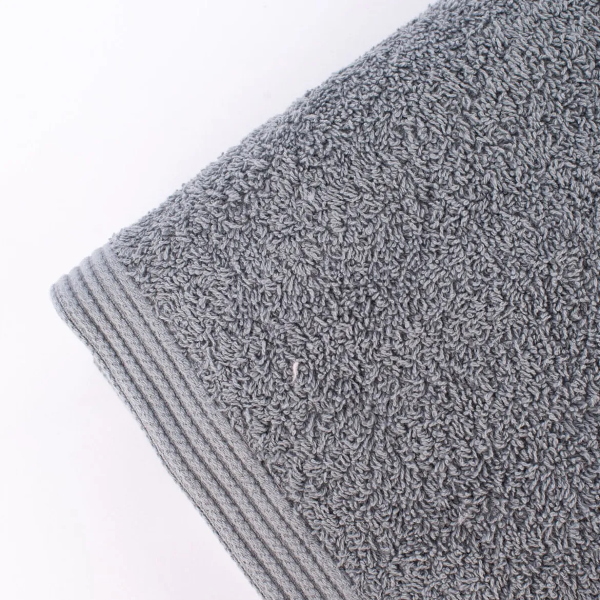 Premium-Frottee Handtuch 100% Baumwolle 580g/qm blaugrau