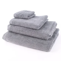 Premium-Frottee Handtuch 100% Baumwolle 580g/qm blaugrau