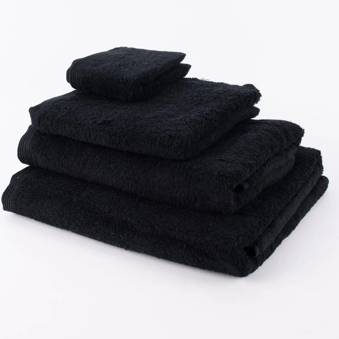 Premium-Frottee Handtuch 100% Baumwolle 580g/qm schwarz