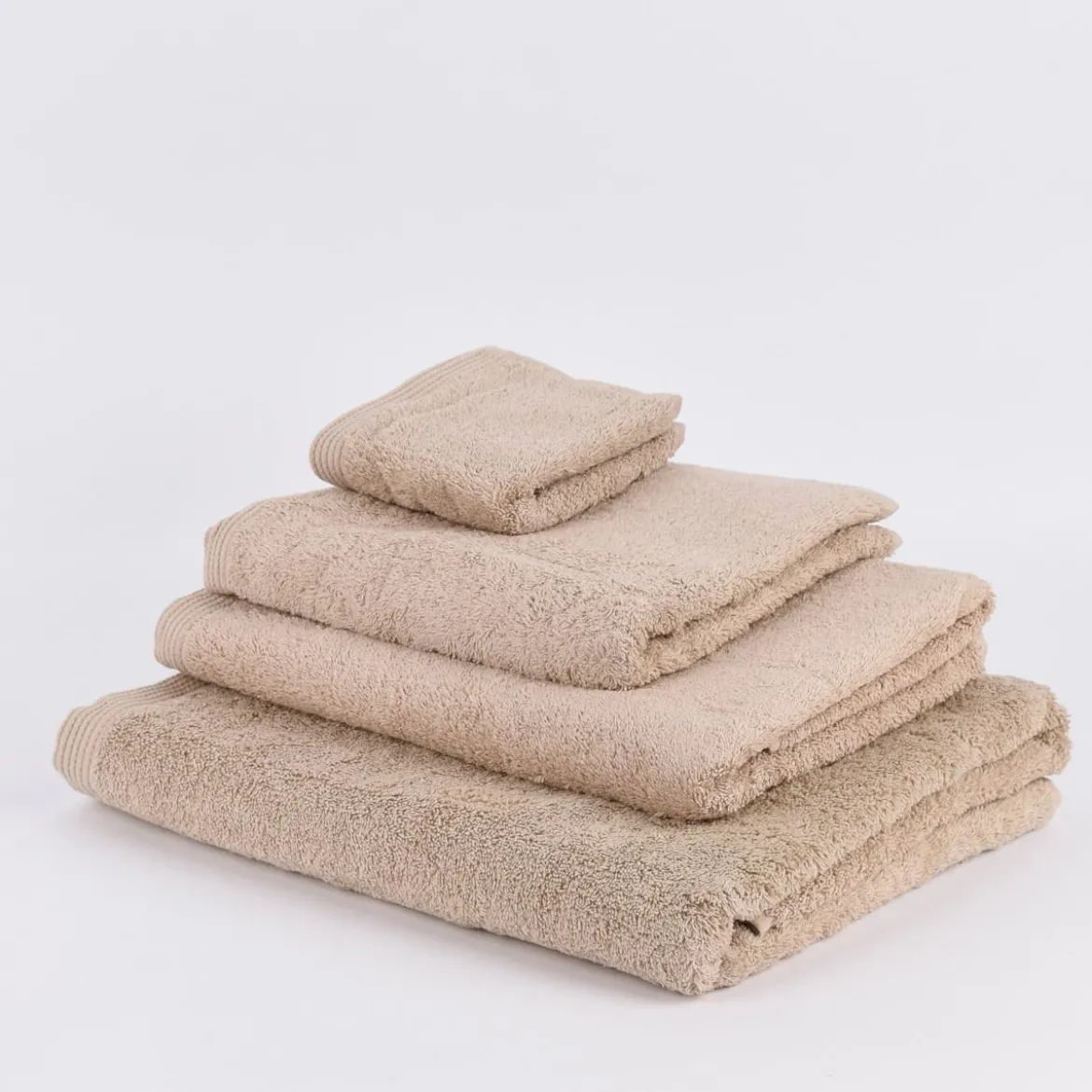 Premium-Frottee Handtuch 100% Baumwolle 580g/qm leinenbeige
