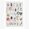 Print ABC Kids Papier weiß grau bunt A5 oder A4