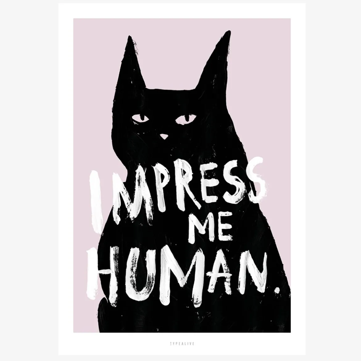 Print Impress Me Papier weiß schwarz rosa A5 14,8x21cm